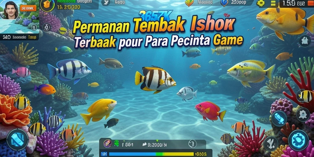 Tangkapan layar utama menunjukkan aksi seru dalam permainan Tembak Ikan.