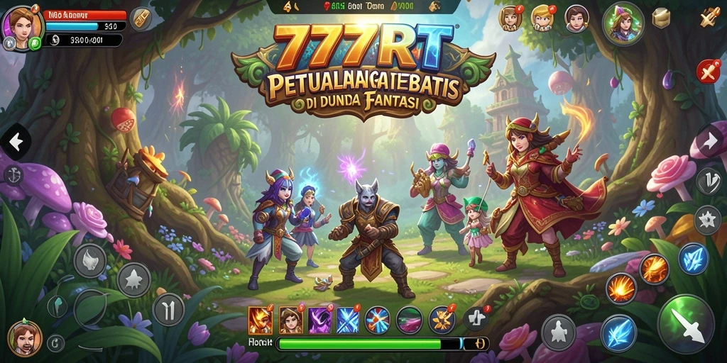 Tampilan gameplay 777RT dengan aksi petualangan seru.