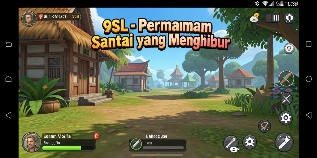 Tampilan gameplay 9SL yang penuh warna dan menyenangkan.