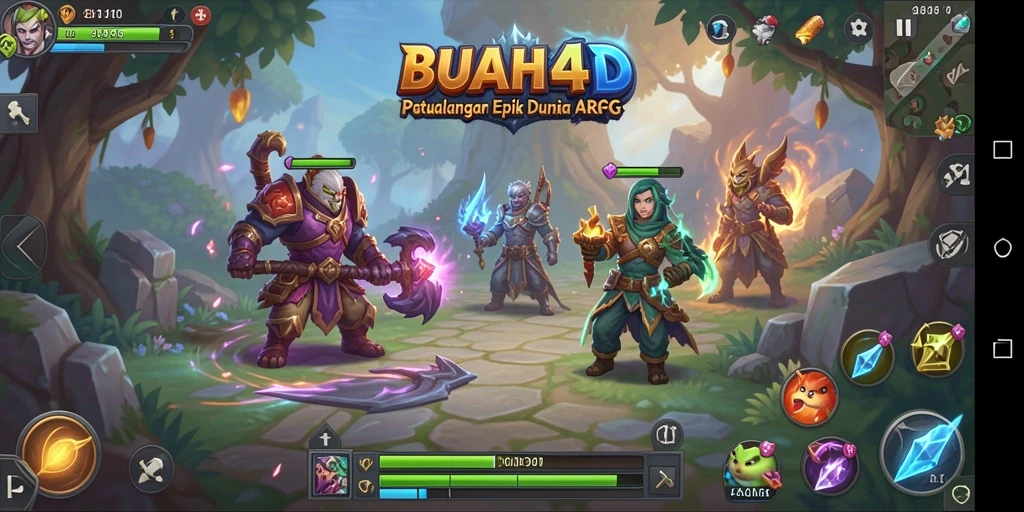 Tampilan gameplay menarik dari BUAH4D yang penuh aksi.