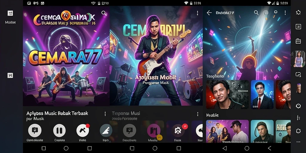Tampilan gameplay CEMARA77 yang dinamis dan menarik.