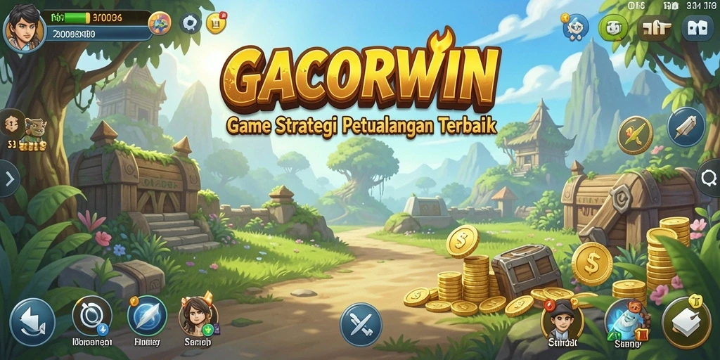 Screenshot dari gameplay strategis yang mendebarkan di GACORWIN.