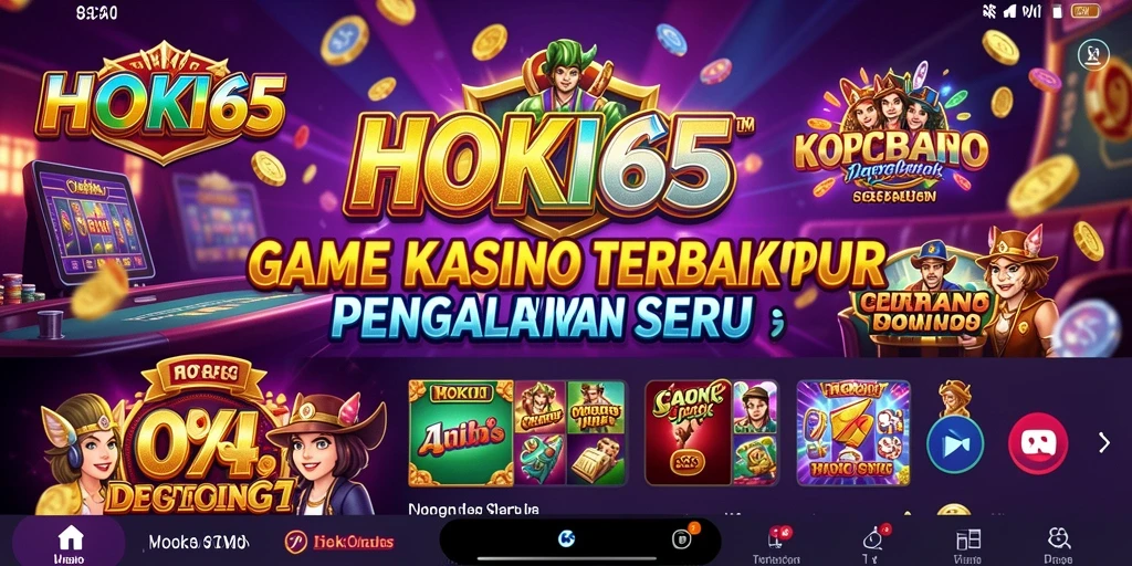 Tampilan gameplay HOKI65 yang menarik dan mendebarkan.