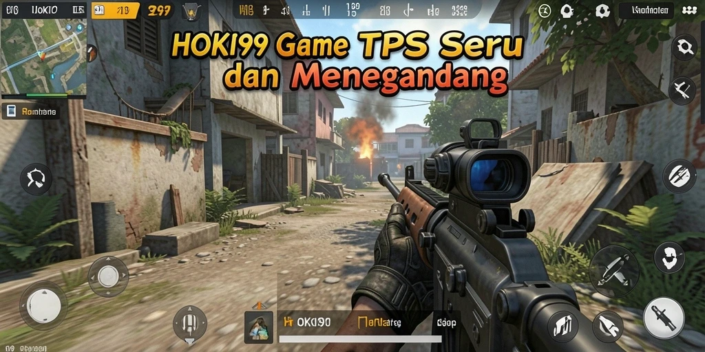 Tangkapan layar menunjukkan intensitas pertempuran dalam game TPS.