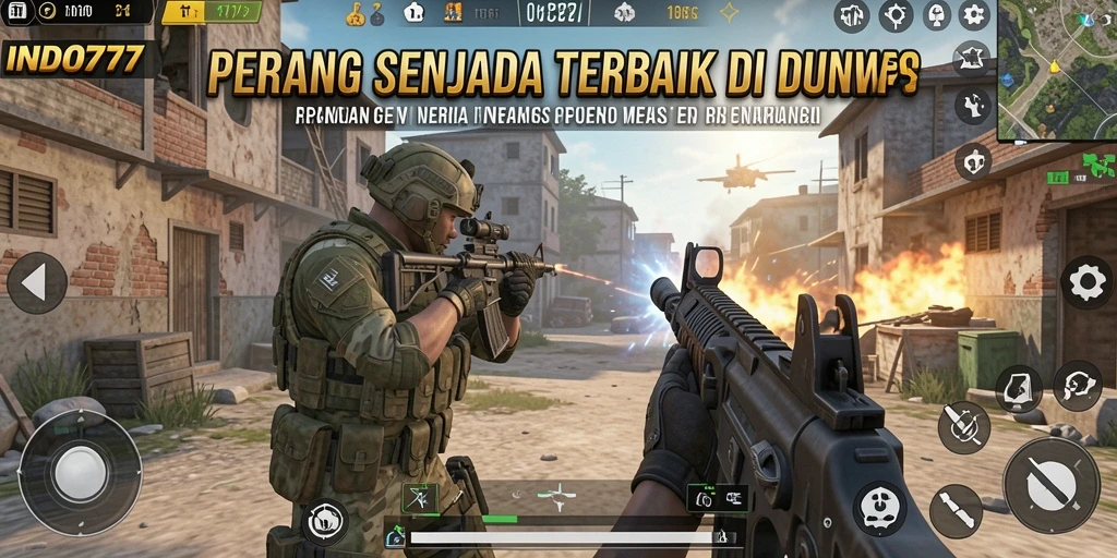 Tampilan gameplay INDO777 dengan aksi tembak-menembak yang mendebarkan.