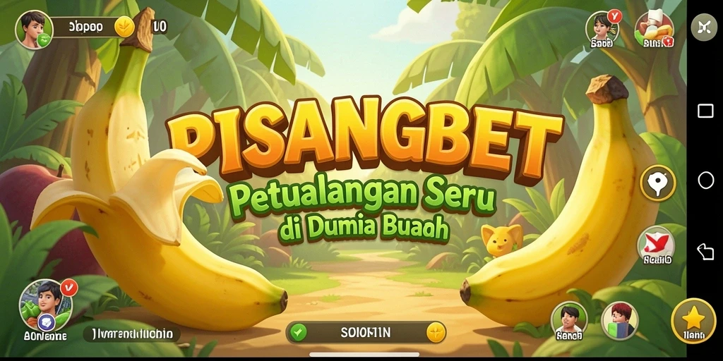 Tampilan gameplay PISANGBET yang penuh warna dan seru.