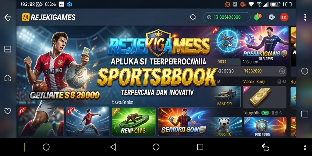 Tampilan menarik dari gameplay Sportsbook REJEKIGAMES dengan fitur live betting.