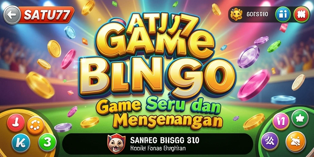 Tampilan gameplay seru di SATU77 saat bermain Bingo.