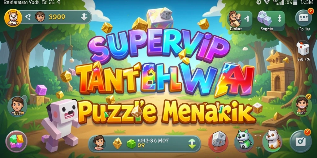 Screenshot utama menampilkan gameplay menarik dari SUPERVIP.