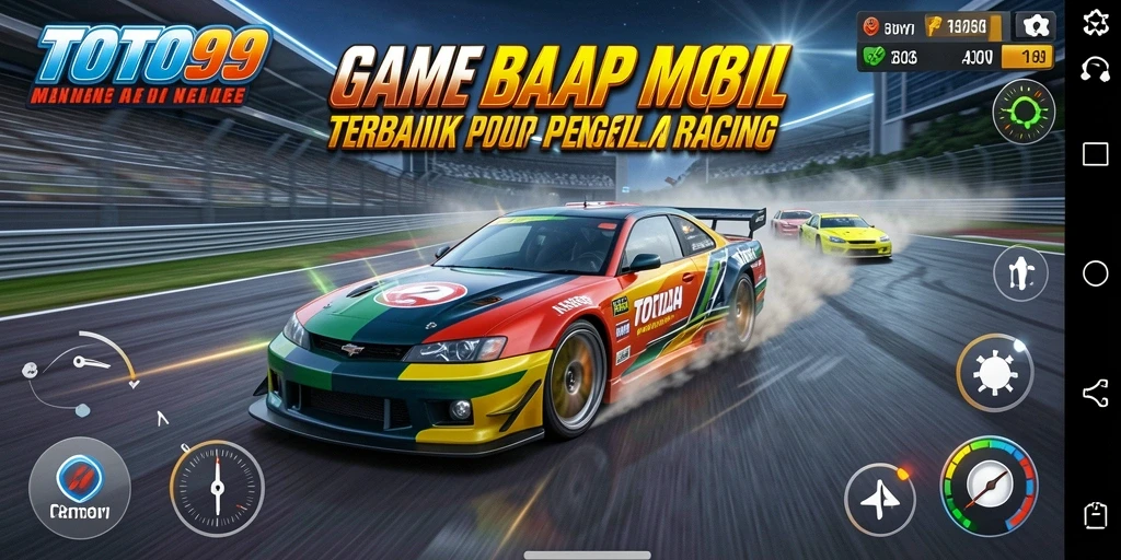 Gameplay seru TOTO99 dengan balapan mobil yang mendebarkan.